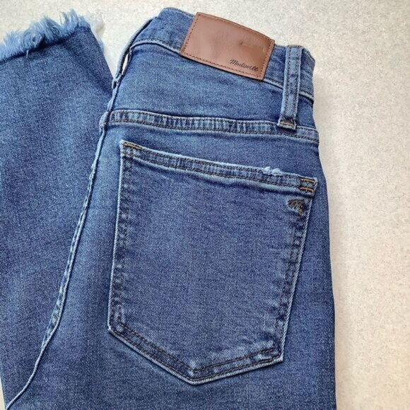 Madewell Jeans 23 10” High Rise‎ Skinny Mackey Button Front Edition - Picture 3 of 8